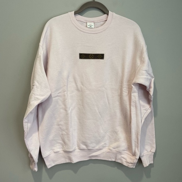 Tops - Boutique Light Pink Crewneck with Louis Vuitton